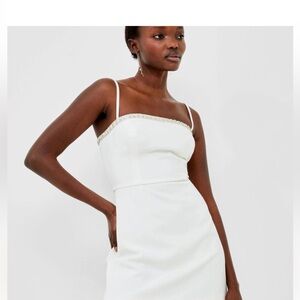 French Connection Women's Embellished Square-Neck Mini Dress